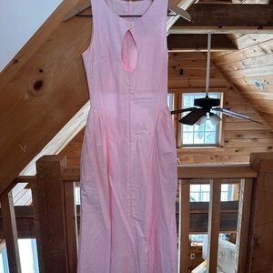 Elegant Pink Sleeveless Dress